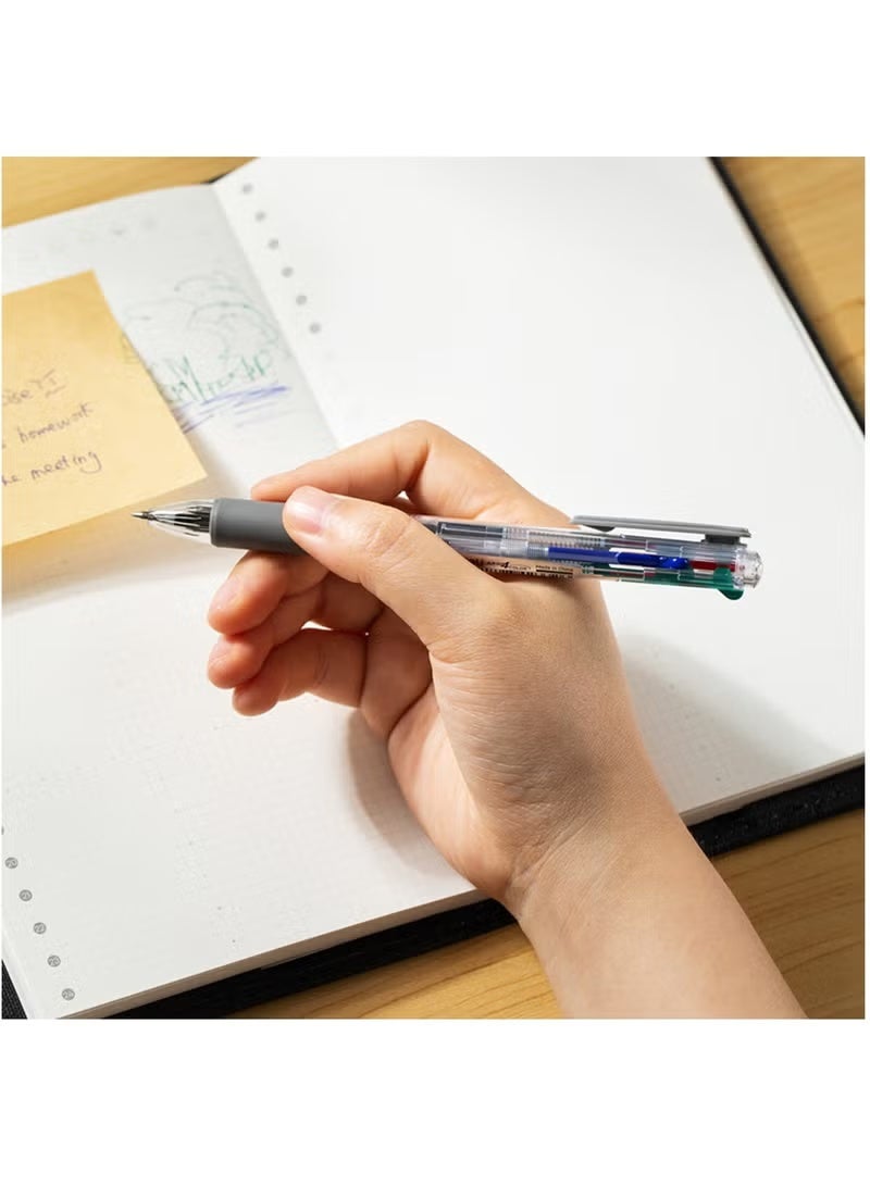 ديلي طقم 4 أقلام حبر جاف متعددة الألوان بأربع ألوان حبر - Image 2